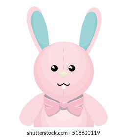 cute rabbit character isolated