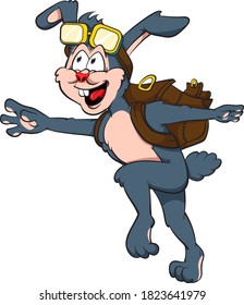 cute rabbit character, perfect for your design