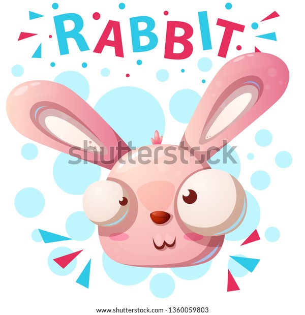 Cute Rabbit Characters Cartoon Illustration Vector Stock Vector ...