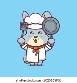 cute rabbit chef. cute vector design character. Vector isolated flat illustration for poster, brochure, web, mascot, sticker, logo and icon.