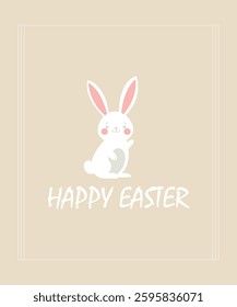 Cute Rabbit Design for Happy Easter Celebration