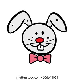 cute rabbit in doodle style