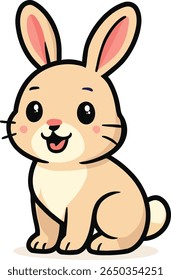 Cute Rabbit Drawing Design Vector Illustration Clipart