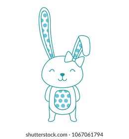 cute rabbit easter celebration