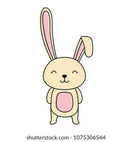 cute rabbit easter celebration