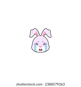 cute rabbit element head set graphic