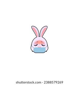 cute rabbit element head set holiday