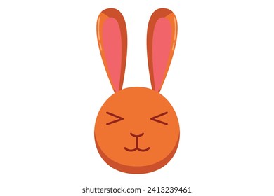 Cute Rabbit Expression Sticker Design