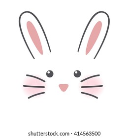 Cute rabbit face