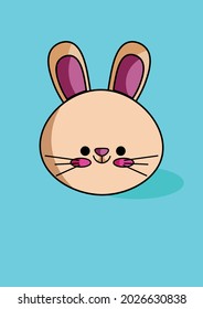 Animales faciales de conejo para ilustraciones de libros infantiles