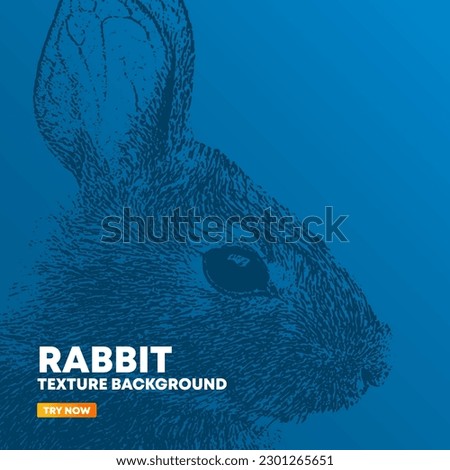 cute rabbit face texture background retro