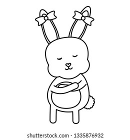 cute rabbit female character