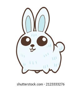 Cute Rabbit Hand Draw Vector illustration