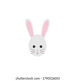 Cute Rabbit Cartoon Illustration Isolated On Stock Vector (Royalty Free ...