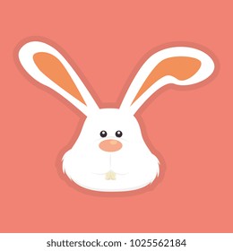 cute rabbit head icon