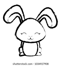 Cute rabbit icon 