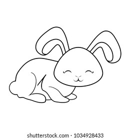 Cute rabbit icon 