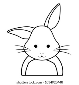 Cute rabbit icon 