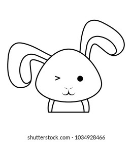 Cute rabbit icon 