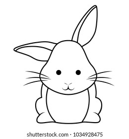Cute rabbit icon 