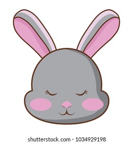 Cute rabbit icon 
