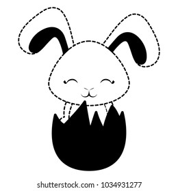 Cute rabbit icon 