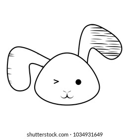 Cute rabbit icon 