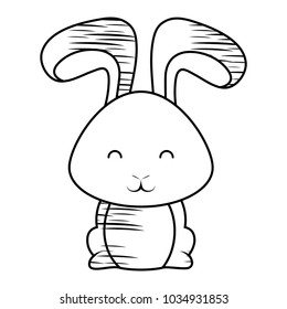 Cute rabbit icon 