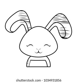 Cute rabbit icon 