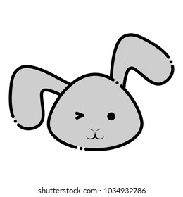 Cute rabbit icon 