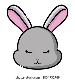 Cute rabbit icon 