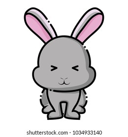 Cute rabbit icon 
