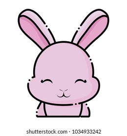 Cute rabbit icon 