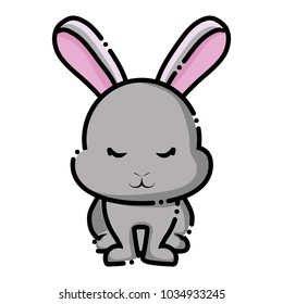 Cute rabbit icon 