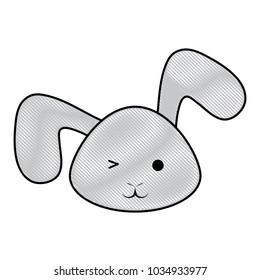 Cute rabbit icon 