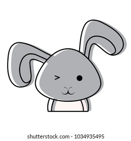 Cute rabbit icon 