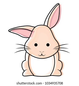 Cute Rabbit Icon Stock Vector (Royalty Free) 1034935330