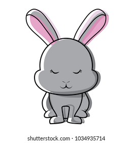 Cute rabbit icon 