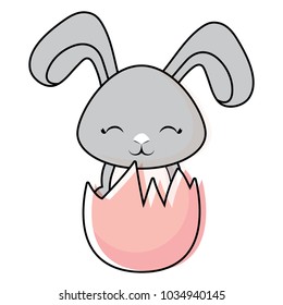 Cute rabbit icon 
