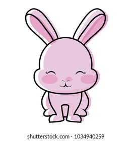 Cute rabbit icon 