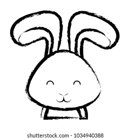 Cute rabbit icon 