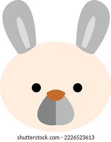 vector de diseño de icono de conejo lindo