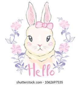 cute rabbit illustration