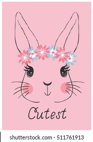 cute rabbit illustration 