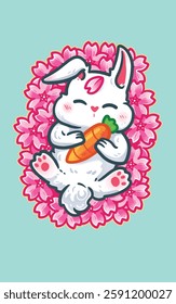 cute rabbit illustration for your product