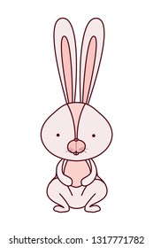 cute rabbit isolated icon