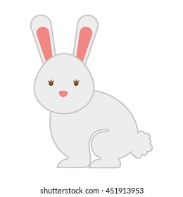 cute rabbit isolated icon design, vector illustration  graphic 