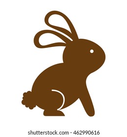 cute rabbit isolated icon design, vector illustration graphic