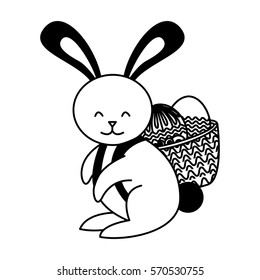 cute rabbit isolated icon vector illustration design