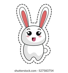 cute rabbit kawaii character